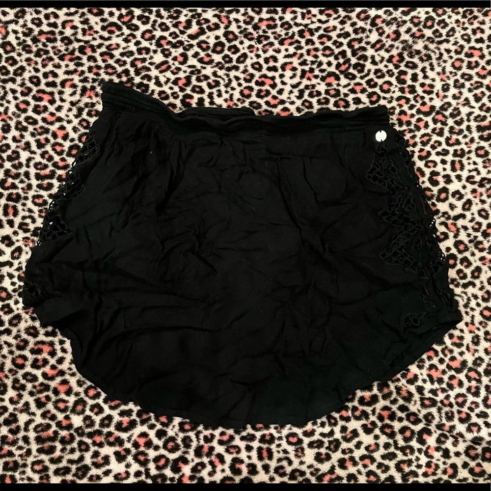 ❀ black mink skirt ❀